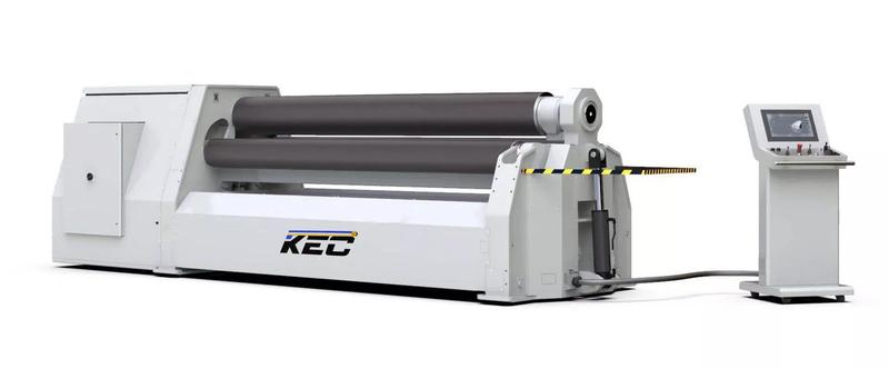 CNC 4-roller hydraulic plate roller bending machine