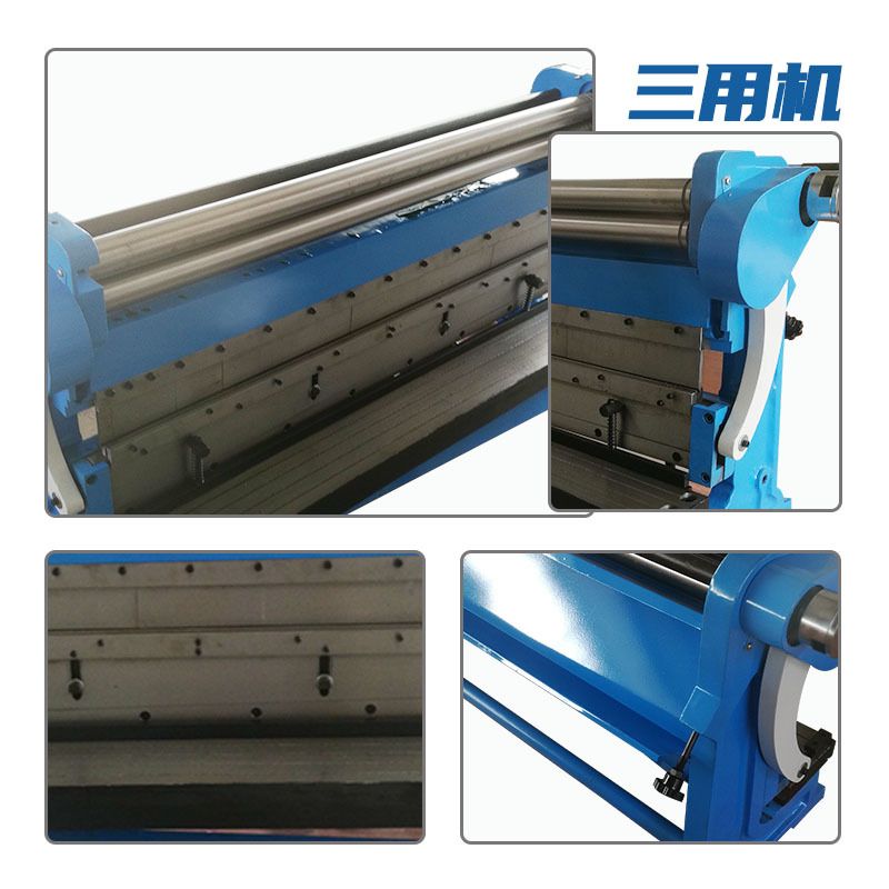 KECMT brake, shear and roll 3-in-1 machine with slip roll and brake details